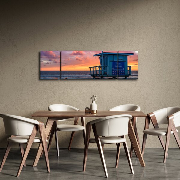 Obraz z plaży Santa Monica (170x50 cm)