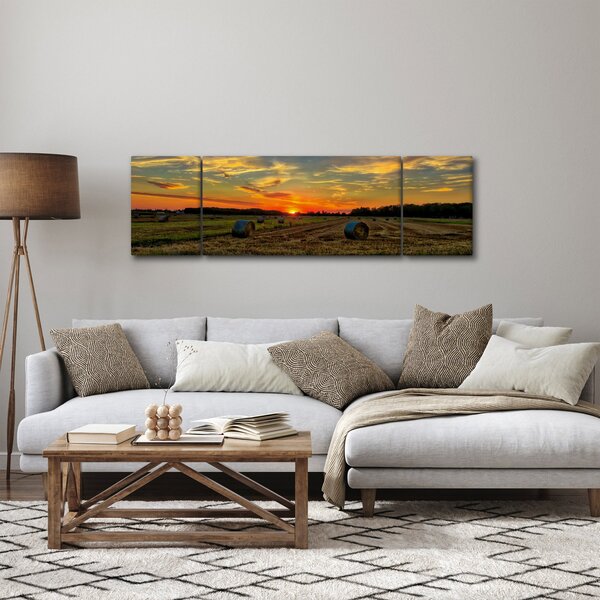 Obraz - Wiejskie bale (170x50 cm)