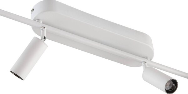 Lampa sufitowa LED Eldrin Lindby, biały / opal, salon / jadalnia, metal, nowoczesny