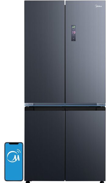 Lodówka MIDEA MDRM706BIE70 SLOT IN Side by Side 191cm No Frost Szara