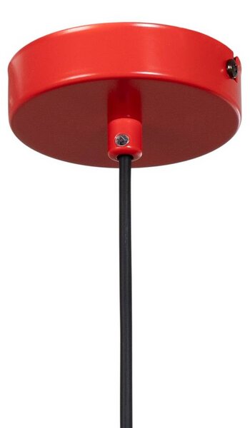 Lampa wisząca Plato Luminex, możliwość ściemniania, czerwony, salon / jadalnia, metal, nowoczesny