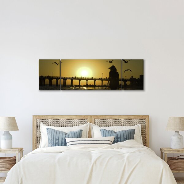 Obraz - Spacer po plaży (170x50 cm)