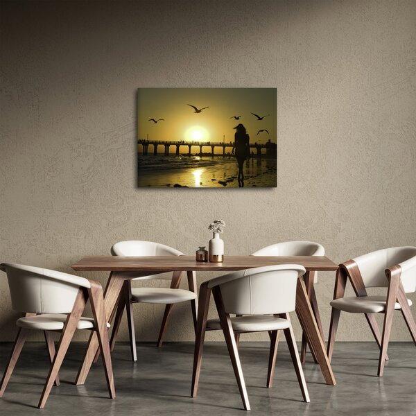 Obraz - Spacer po plaży (70x50 cm)