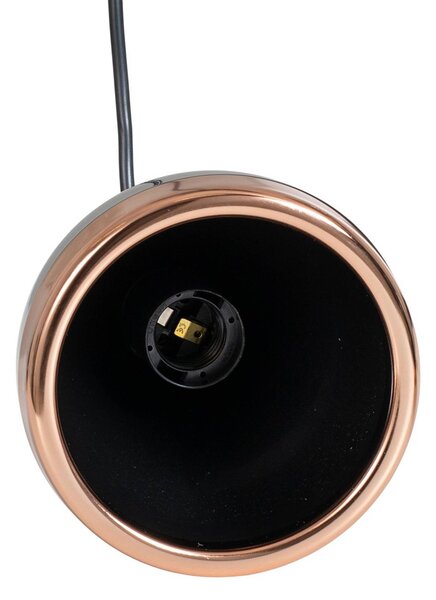 Lampa wisząca Yildo Opviq, możliwość ściemniania, czarny, salon / jadalnia, metal