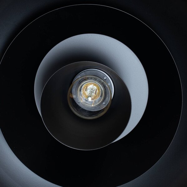 Lampa wisząca Plato Luminex, możliwość ściemniania, czarny, salon / jadalnia, metal, nowoczesny