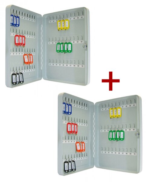 Szafka na klucze 1+1 GRATIS, zamek mechaniczny, na 100 kluczy