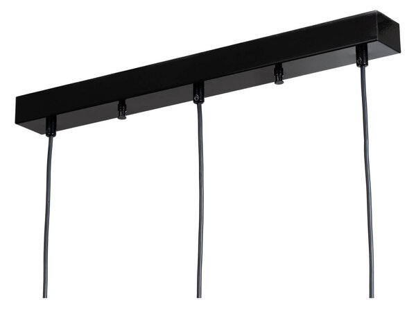 Lampa wisząca Yildo Opviq, możliwość ściemniania, czarny, salon / jadalnia, metal