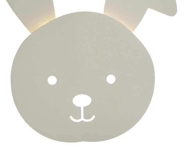 Dziecięca lampa ścienna beżowa z LED z 3-stopniową regulacją jasności - Benny the Bunny
