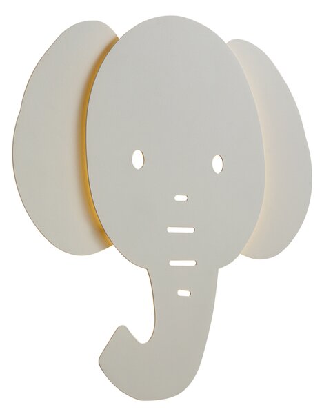 Dziecięca lampa ścienna beżowa z LED z 3-stopniowym ściemnianiem - Ellie the Elephant