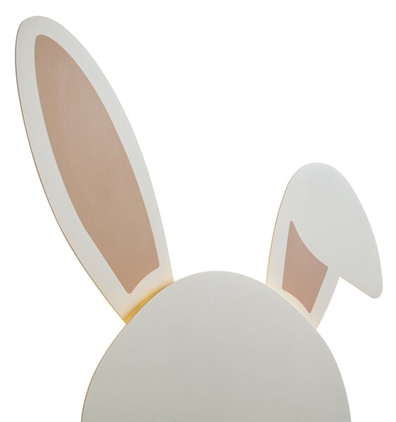 Dziecięca lampa ścienna beżowa ze szczegółami z LED z 3-stopniowym ściemnianiem - Benny the Bunny