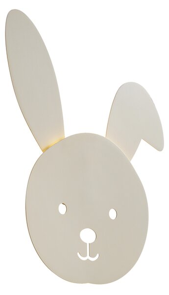 Dziecięca lampa ścienna beżowa z LED z 3-stopniową regulacją jasności - Benny the Bunny
