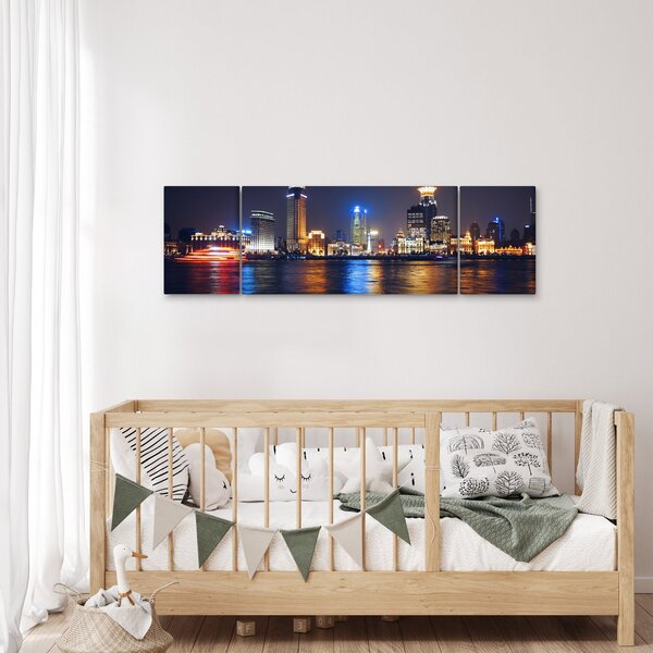 Obraz - Refleksy nocy (170x50 cm)