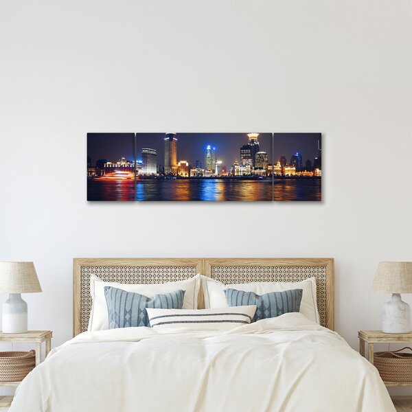 Obraz - Refleksy nocy (170x50 cm)