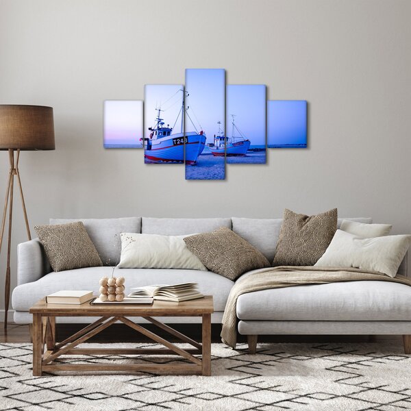 Obraz - Lądowanie o zmierzchu (125x70 cm)