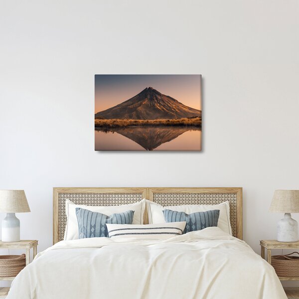 Obraz odbicia góry Taranaki, Nowa Zelandia (70x50 cm)