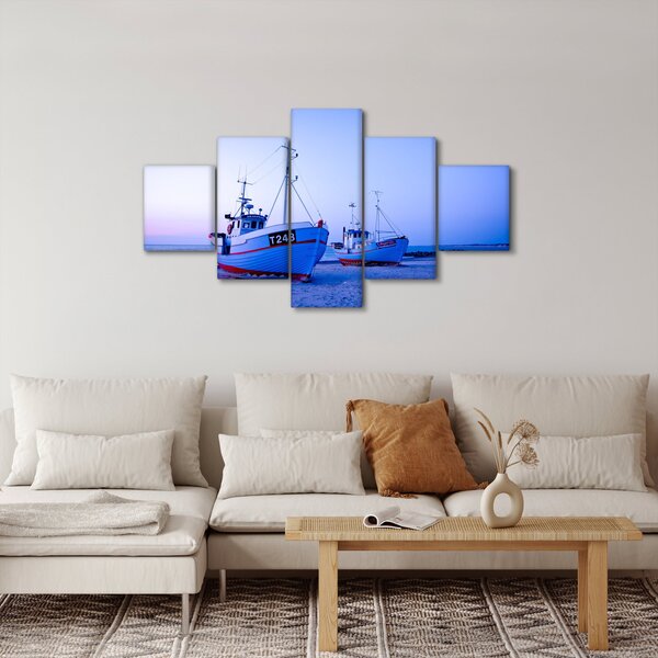 Obraz - Lądowanie o zmierzchu (125x70 cm)