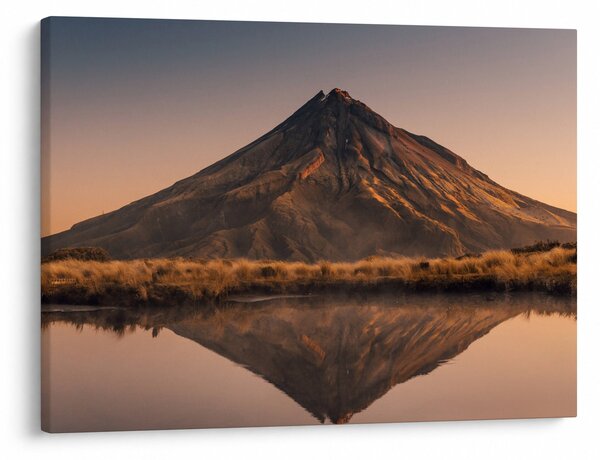 Obraz odbicia góry Taranaki, Nowa Zelandia (70x50 cm)