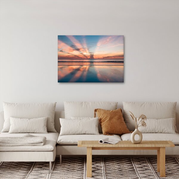 Obraz promieni słonecznych nad plażą Dayton (70x50 cm)