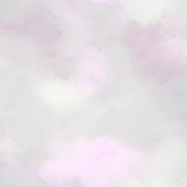 Good Vibes Tapeta Paint Clouds, różowo-szara