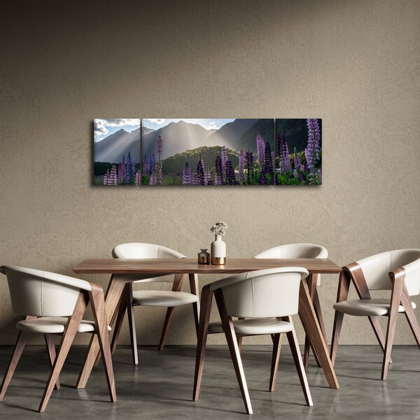 Obraz - Sceneria łubinów (170x50 cm)