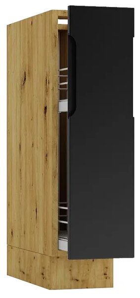 Szafka cargo 20 cm dąb artisan + czarny T1-T79