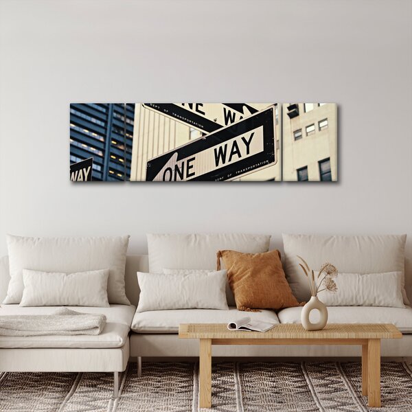 Obraz - New York ONE WAY (170x50 cm)