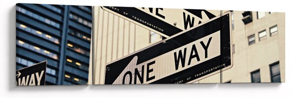 Obraz - New York ONE WAY (170x50 cm)