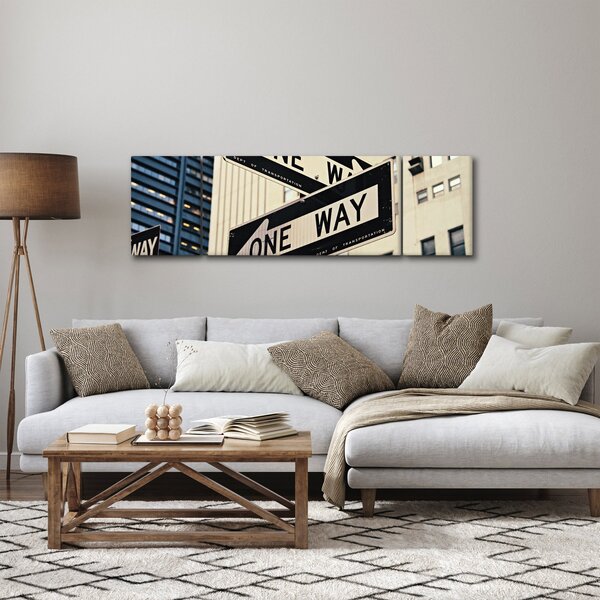 Obraz - New York ONE WAY (170x50 cm)