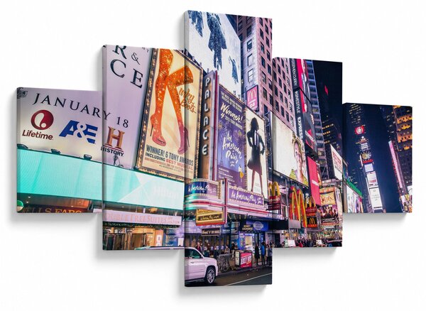 Obraz - New York Theater District (125x70 cm)