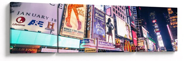 Obraz - New York Theater District (170x50 cm)