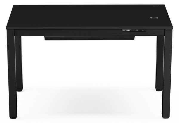 Biurko regulowane elektrycznie podnoszone czarne, 120x63 cm: EVAN