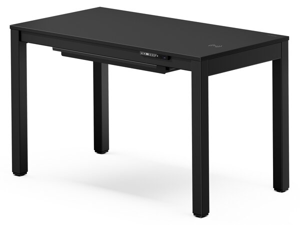Biurko regulowane elektrycznie podnoszone czarne, 120x63 cm: EVAN