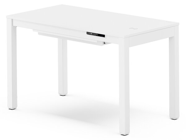Biurko regulowane elektrycznie podnoszone białe, 120x63 cm: EVAN