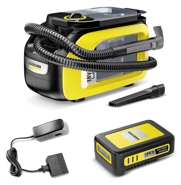 Odkurzacz piorący KARCHER SE 3-18 Compact Battery Set 1.081-502.0 do usuwania plam