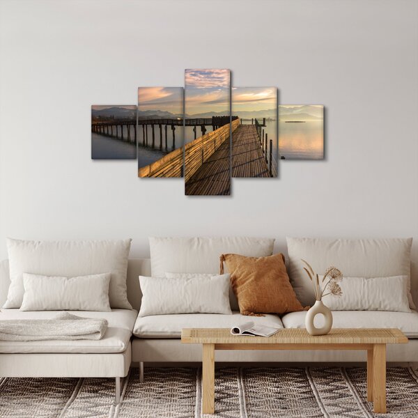 Obraz - Na brzegu jeziora Obersee (125x70 cm)