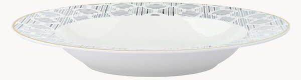Komplet talerzy głębokich z porcelany kostnej Osaka, 6 elem