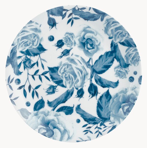 Komplet talerzy z porcelany Blue Rose, 6 elem