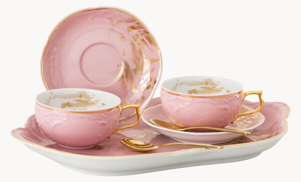 Komplet do herbaty z porcelany Sanssouci Jubilee, 7 elem