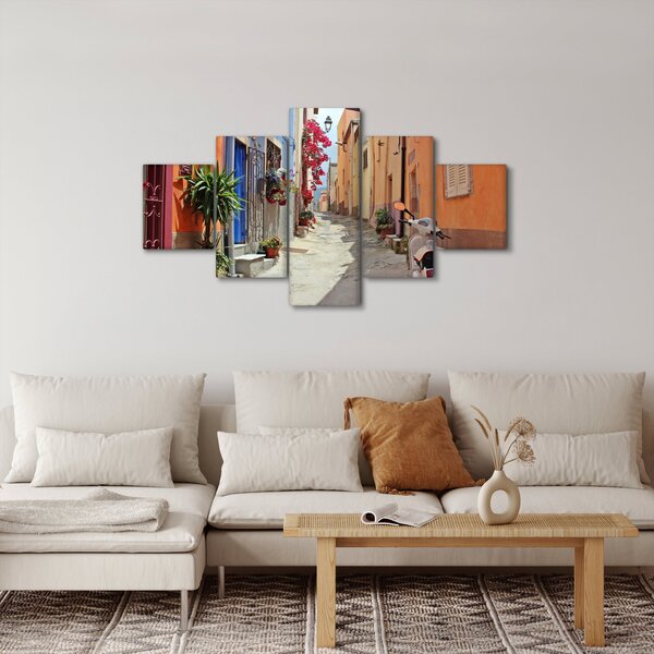 Obraz ulicy Sardynii (125x70 cm)