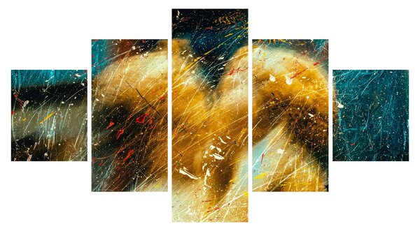 Obraz - Całujące się anioły (125x70 cm)