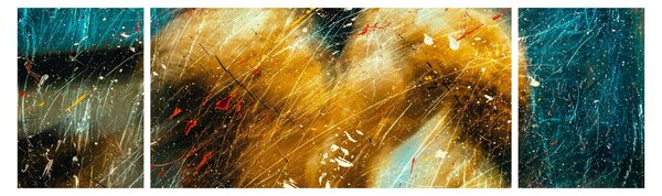 Obraz - Całujące się anioły (170x50 cm)