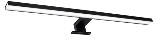 Kinkiet łazienkowy nad lustro LED 12W neutralna barwa czarny podłużny 60 cm IP44 SAMOS Polux