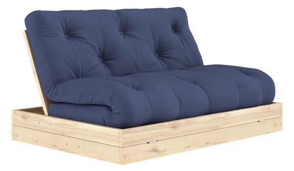 Ciemnoniebieska rozkładana sofa 145 cm Flip – Karup Design