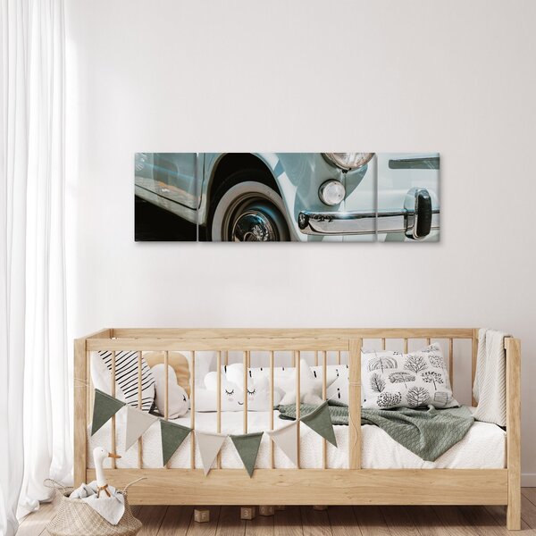 Obraz - Fiat retro samochód (170x50 cm)