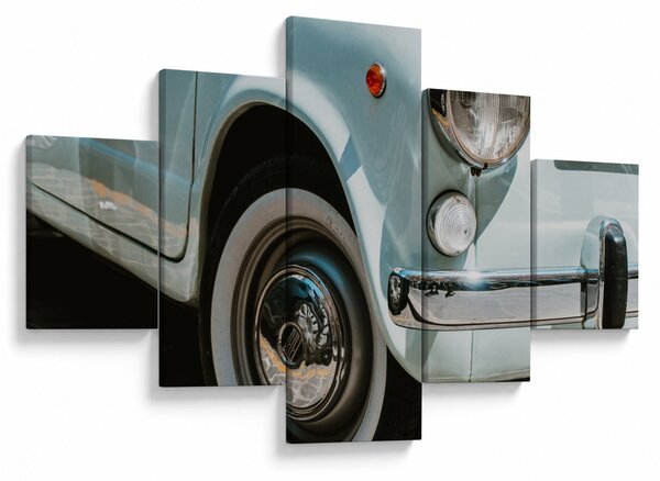 Obraz - Fiat retro samochód (125x70 cm)