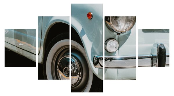 Obraz - Fiat retro samochód (125x70 cm)