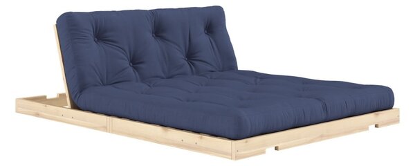 Ciemnoniebieska rozkładana sofa 145 cm Flip – Karup Design