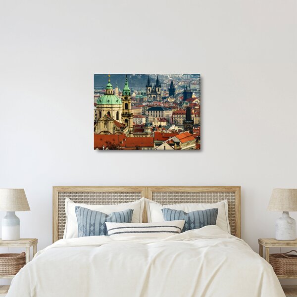 Obraz - Panorama Pragi (70x50 cm)
