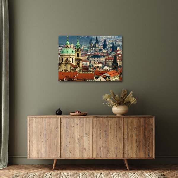 Obraz - Panorama Pragi (70x50 cm)