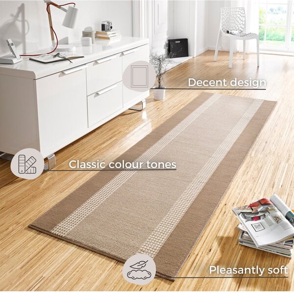 Beżowo-brązowy chodnik Hanse Home Basic, 80x200 cm